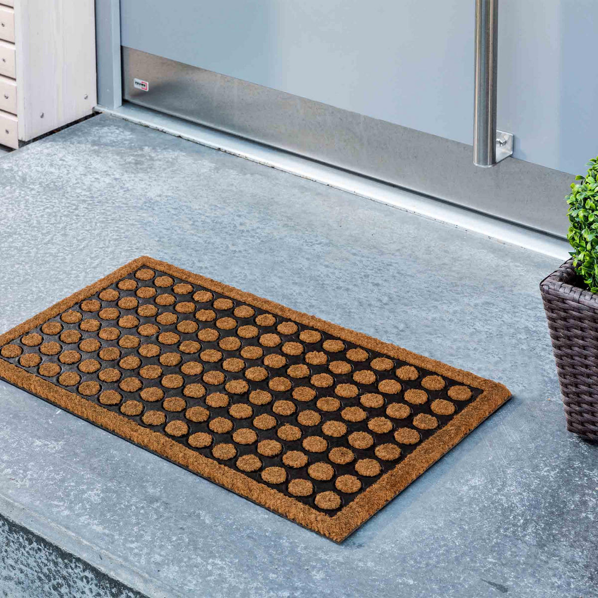 FUSSMATTE INDOOR UND OUTDOOR COCO HOME 2ER SET - Schwarz, Textil (40/60cm) - Astra