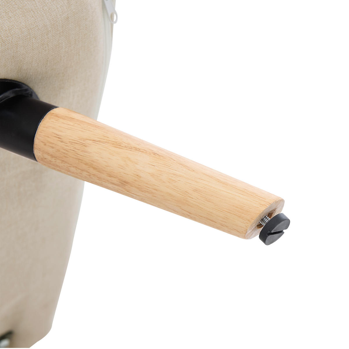 SESSEL Leinen Beige mit Schlaffunktion - Beige, Holz/Holzwerkstoff (67.5/86.5/73cm) - WISHDOR
