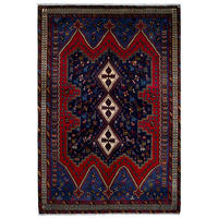 TEPPICH Afshar Mehrfarbig 245/167 cm Schurwolle - Multicolor, Textil (167/245cm) - Looma