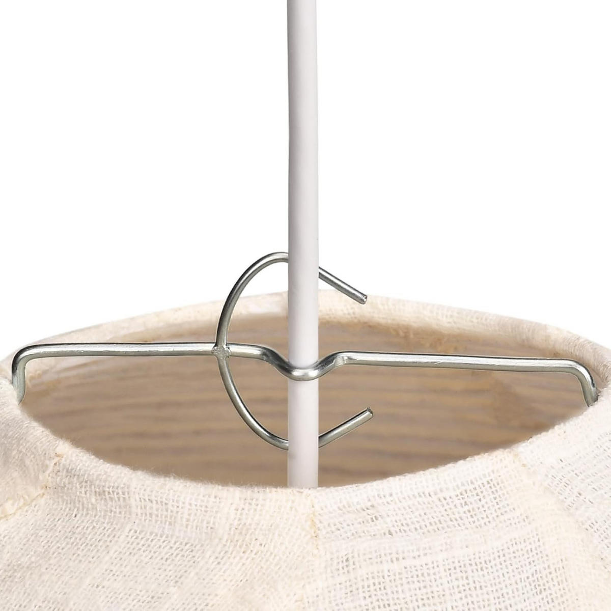 LAMPENSCHIRM Leinen 50/50/25cm - Weiß, Naturmaterialien (50/50/25cm) - Weltevree