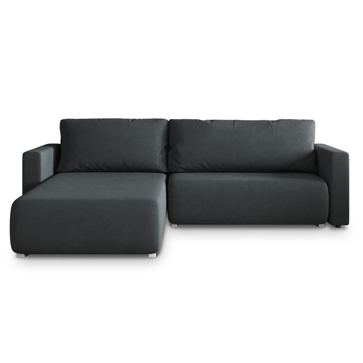 ROHOVÁ SEDAČKA TURIN grafitová - šedá/grafitová, dřevo/textil (265/183cm) - MASSENO