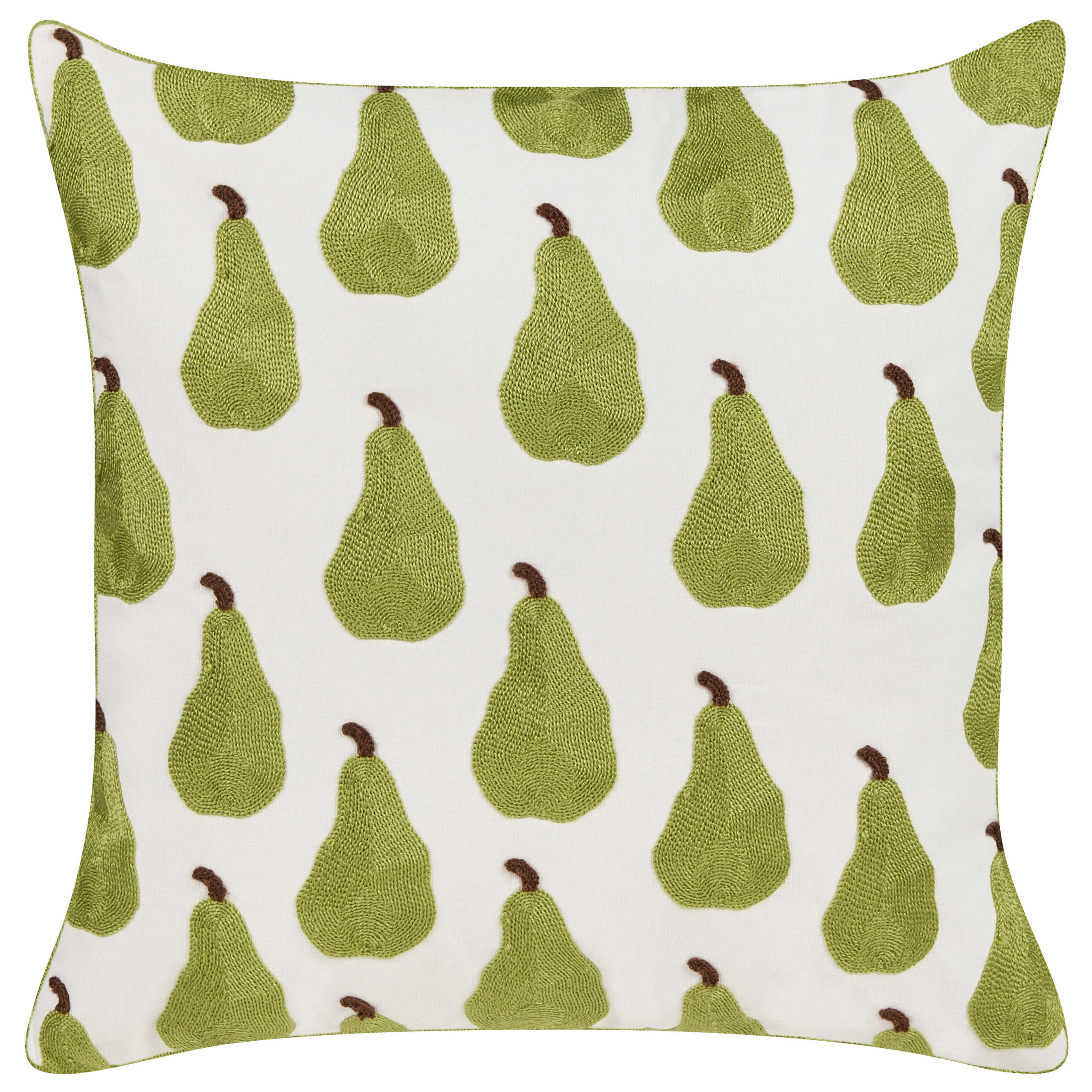DEKOKISSEN 2er-Set Grün 45/45 cm Trachelium - Grün, Textil (45/45cm) - Beliani