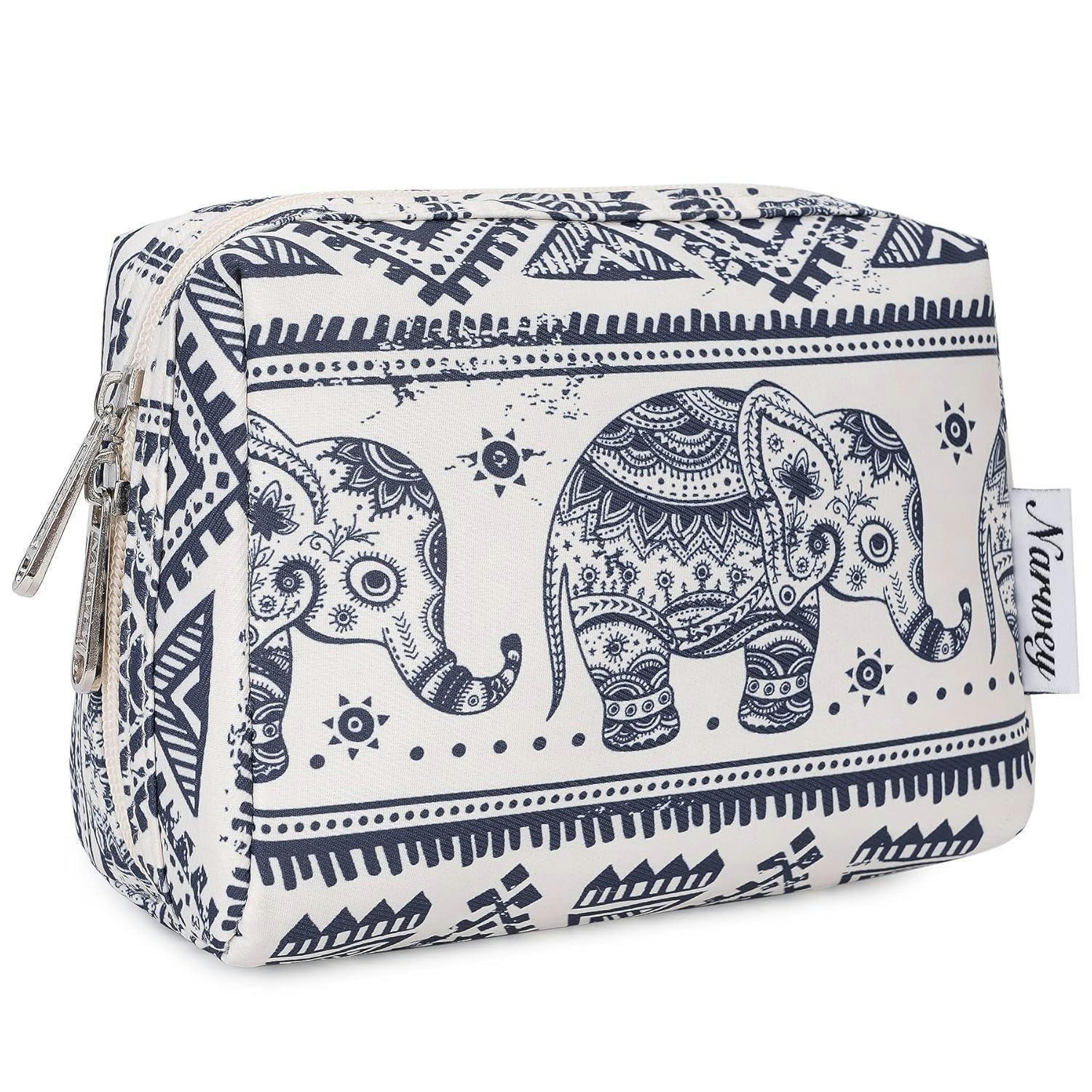 KULTURTASCHE Elefant 17 x 8 x 12 cm - Multicolor, Textil (5/5/1cm)