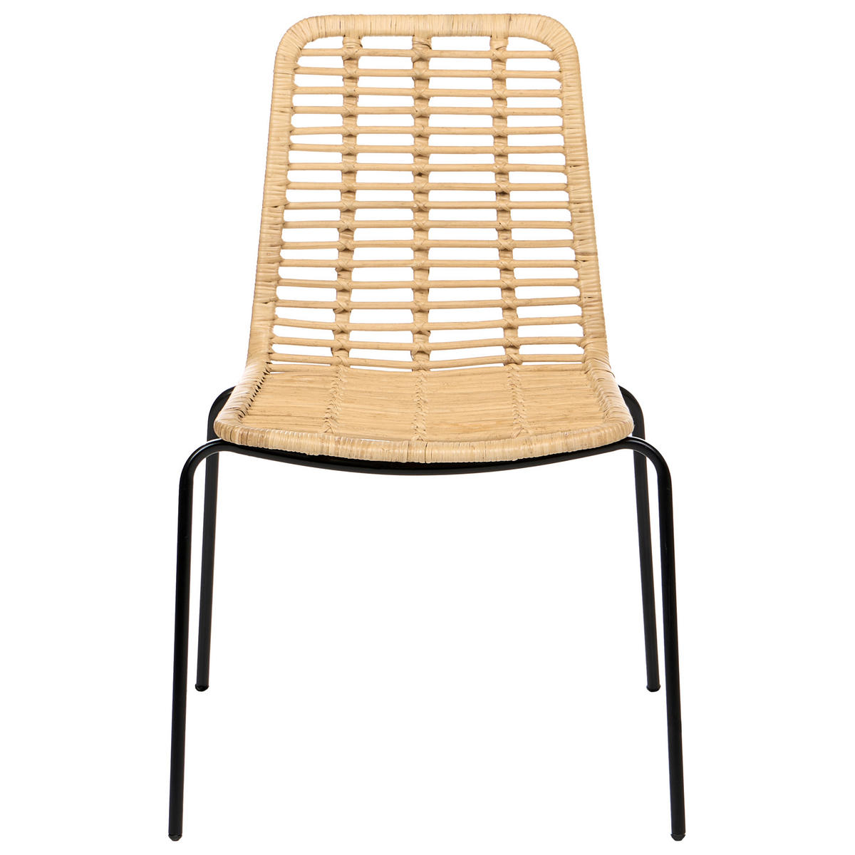 JÍDELNÍ ŽIDLE 2 ks sada Ratan Přírodní Taos - přírodní, přírodní materiály (56/82/55cm) - Beliani