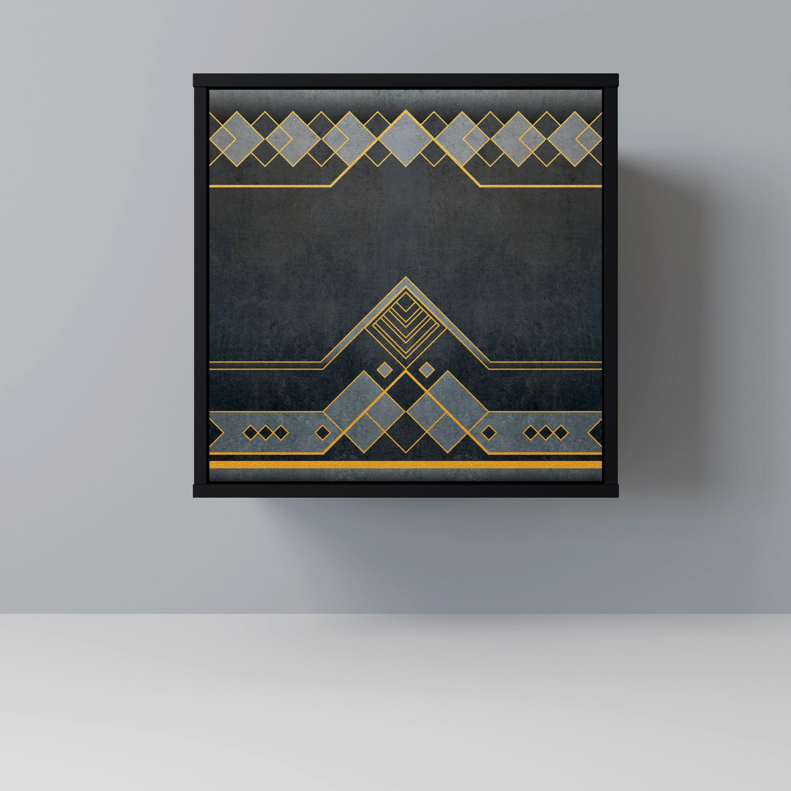 SpaceRebels Sideboard Schwarz 57.5x57.5x42 cm