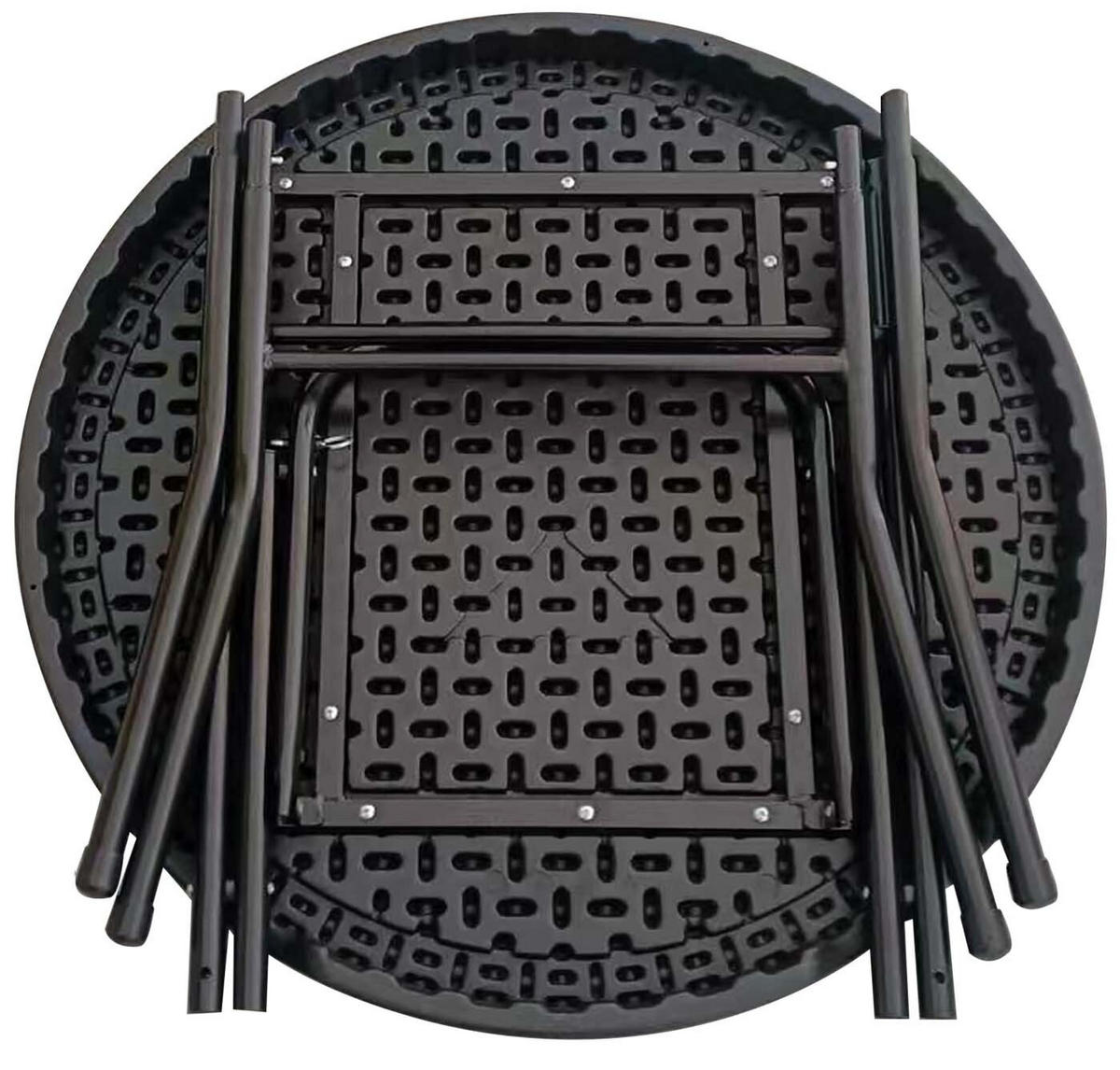 STEHTISCH klappbar 80cm, schwarz - Schwarz, Kunststoff (80/80/110cm) - Giga Meubel