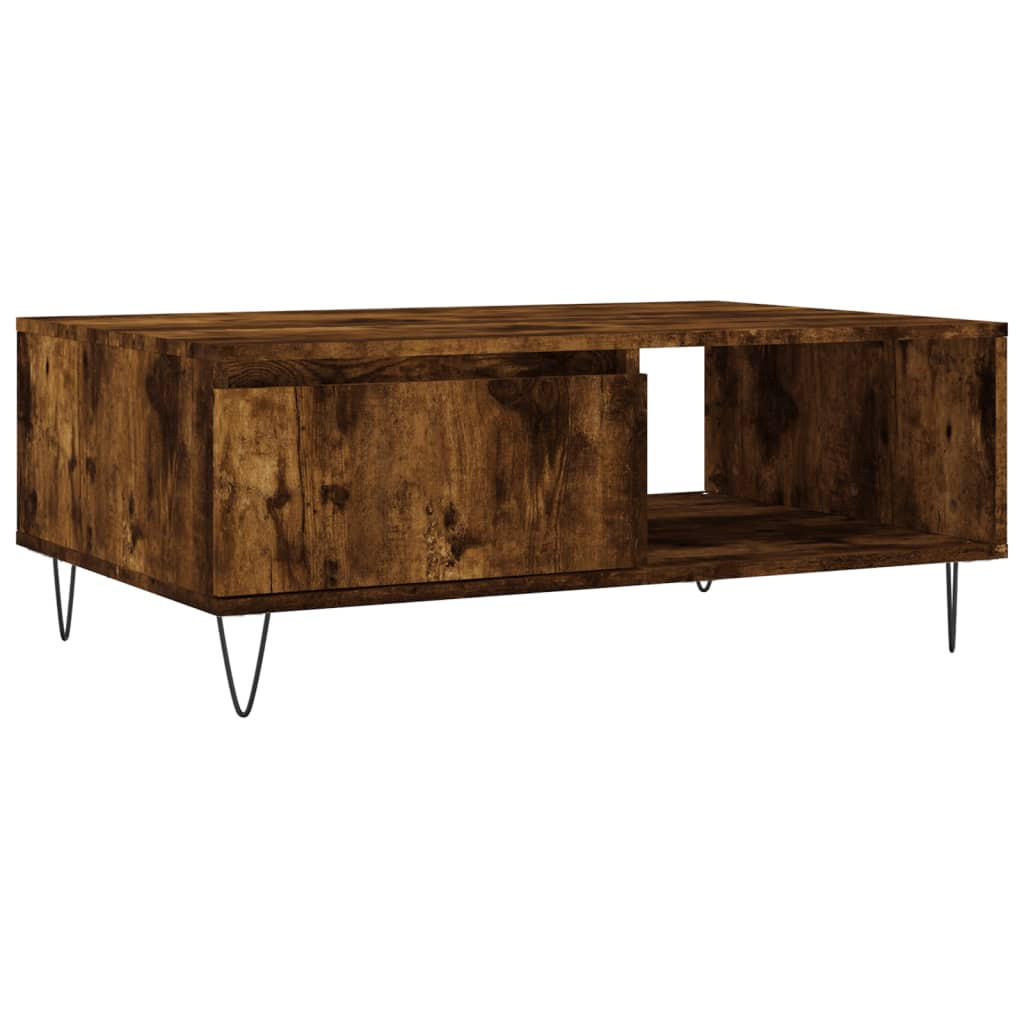 COUCHTISCH Räuchereiche 90x60x35 cm Holzwerkstoff - Braun, Holzwerkstoff (90/60/35cm) - furnicato