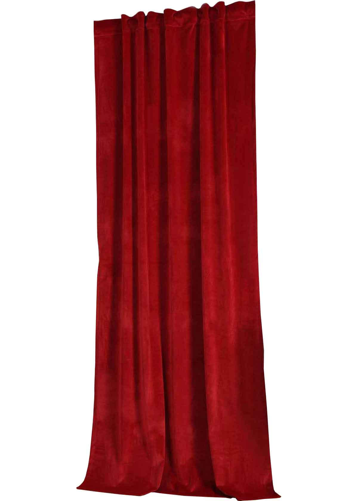 VORHANG MILANO HxB 280x135 cm Rot - Hellrot, Textil (135/280cm) - Gardinenbox