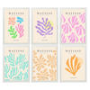 POSTER Set Mit 6 Illustrationen Von Henri Matisse Pastellfarben A3 Weißer Rahmen - Weiß, Papier (29/3cm) - Nacnic