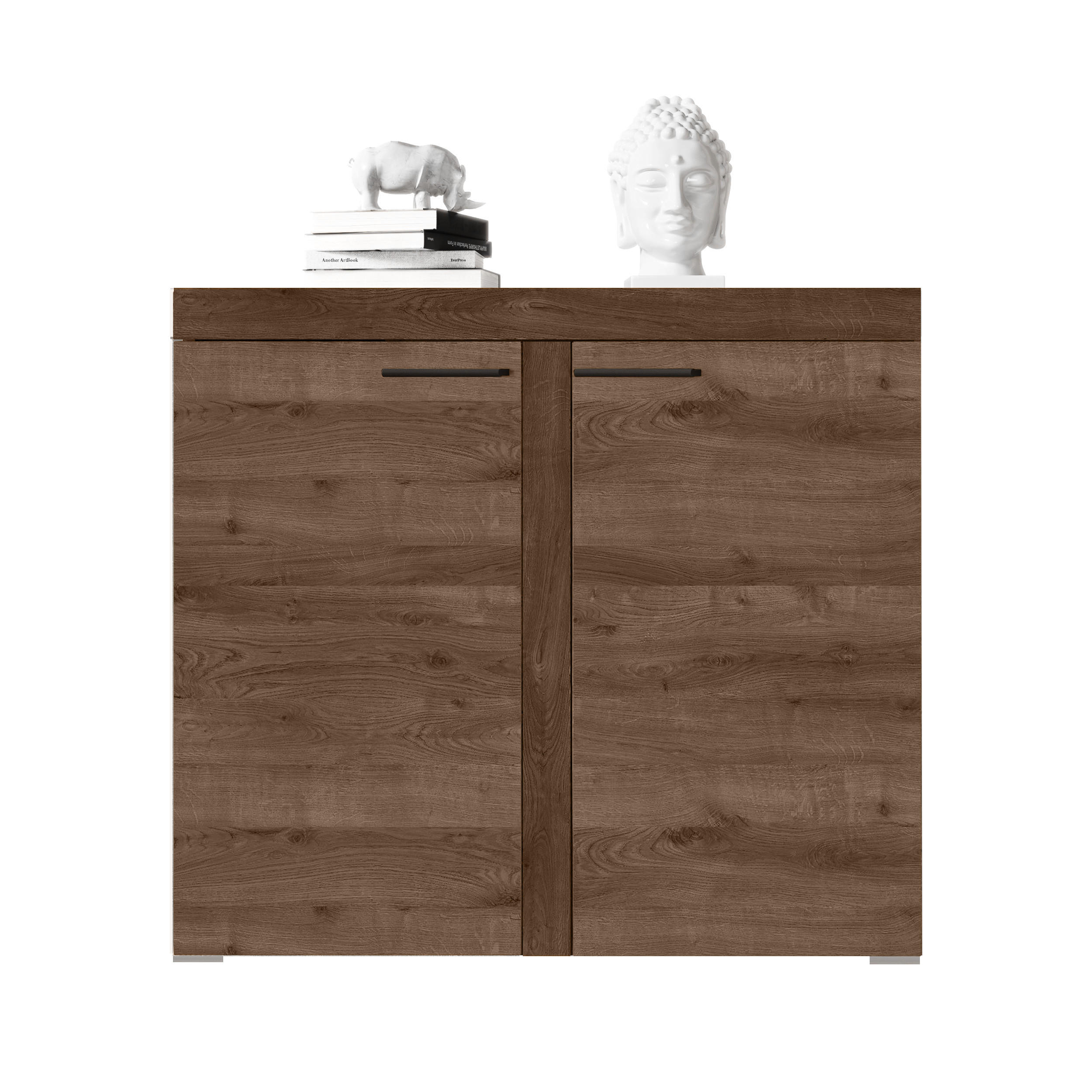 SIDEBOARD Spacoro 2D Lefkas 97,2/82/40,3 cm – Schmale Kommode Eleganz für Ihr Zuhause - Braun, Holzwerkstoff/Kunststoff (97/82/40cm) - AX Living