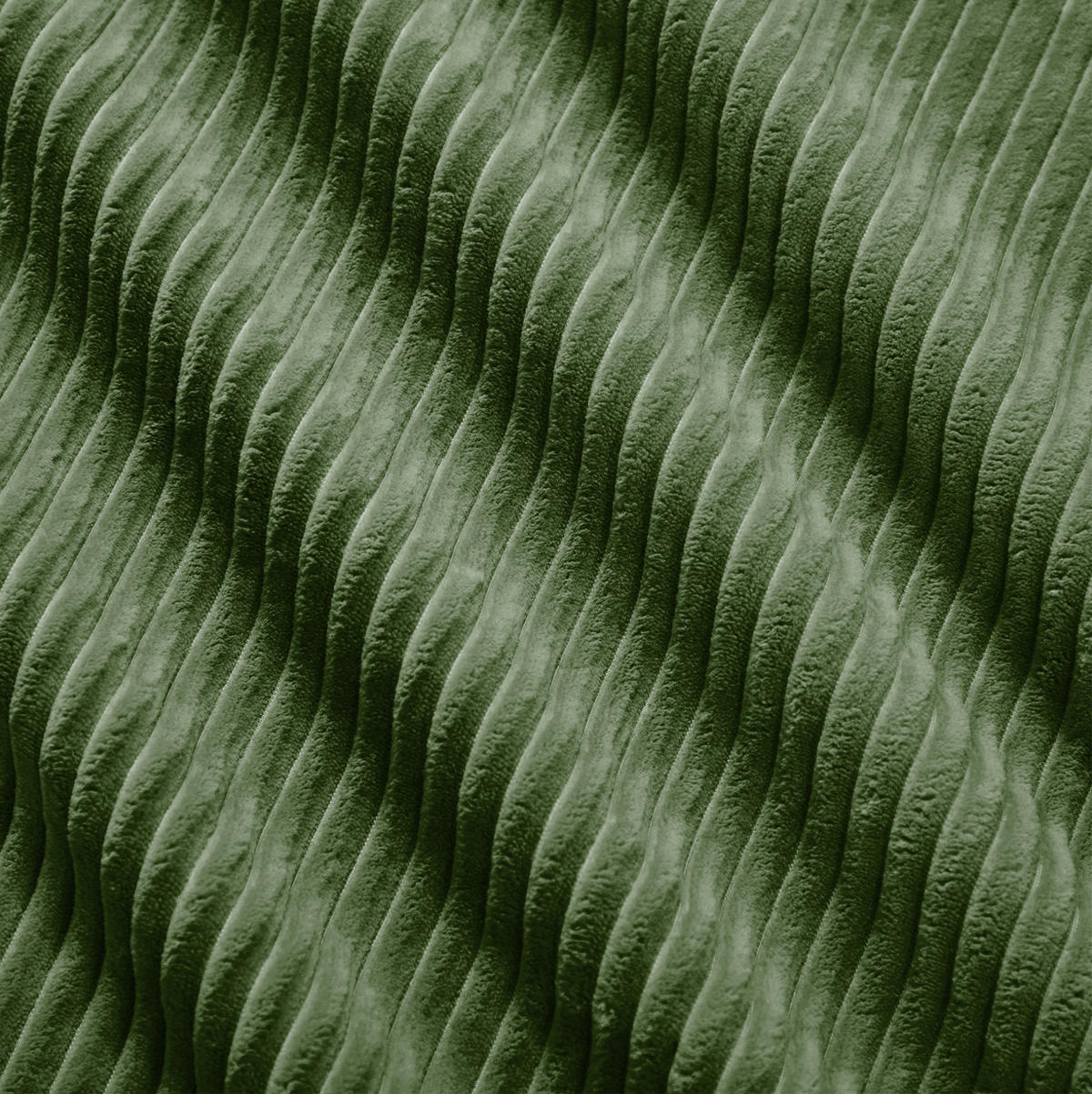 ECKSOFA in Grün aus Cord mit 32D-Schaum, rahmenlos und montagefrei - Grün, Textil (178/298cm) - Flora Grace