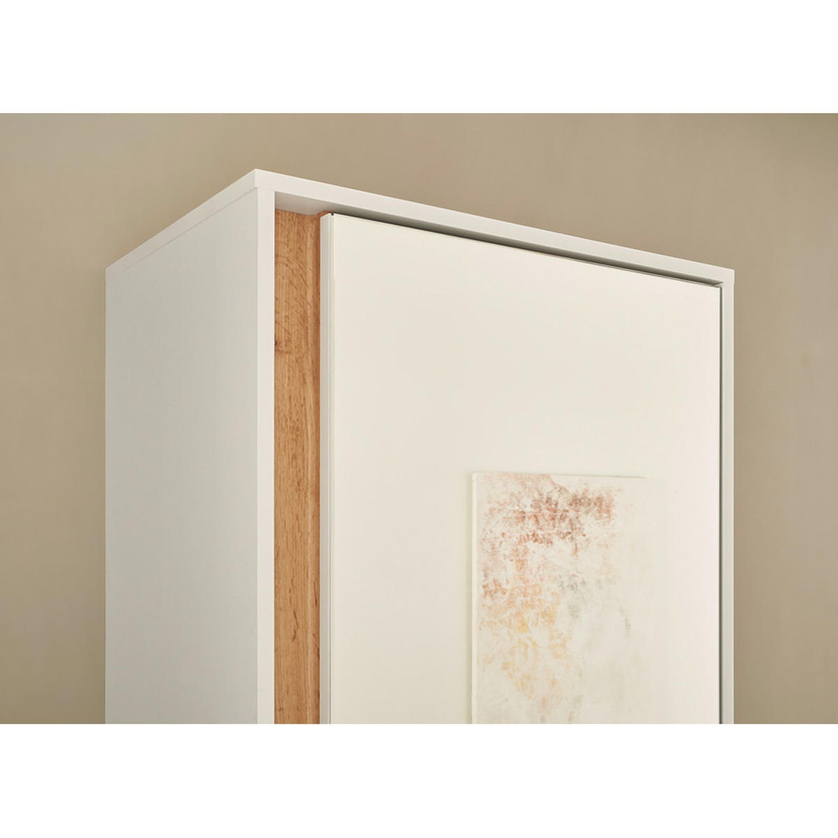 GARDEROBENSCHRANK Crisp-61 - Weiß, Holzwerkstoff (60/200/40cm) - Lomado