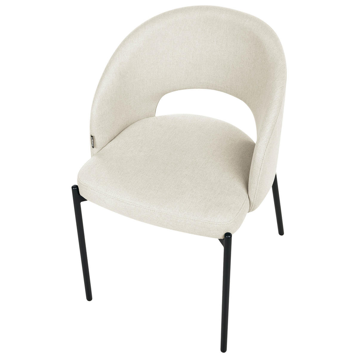 JÍDELNÍ ŽIDLE sada 2 ks Látka Světle béžová Penny - béžová, textil (46/76/50cm) - Beliani