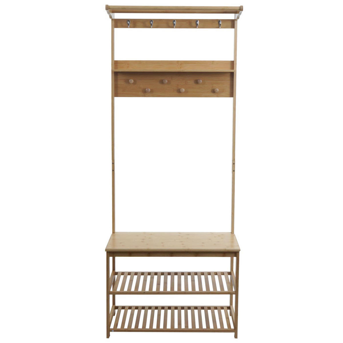 STANDARDNÍ ŠATNÍK Hnědý - hnědá, dřevo (70/170/31cm) - MCW