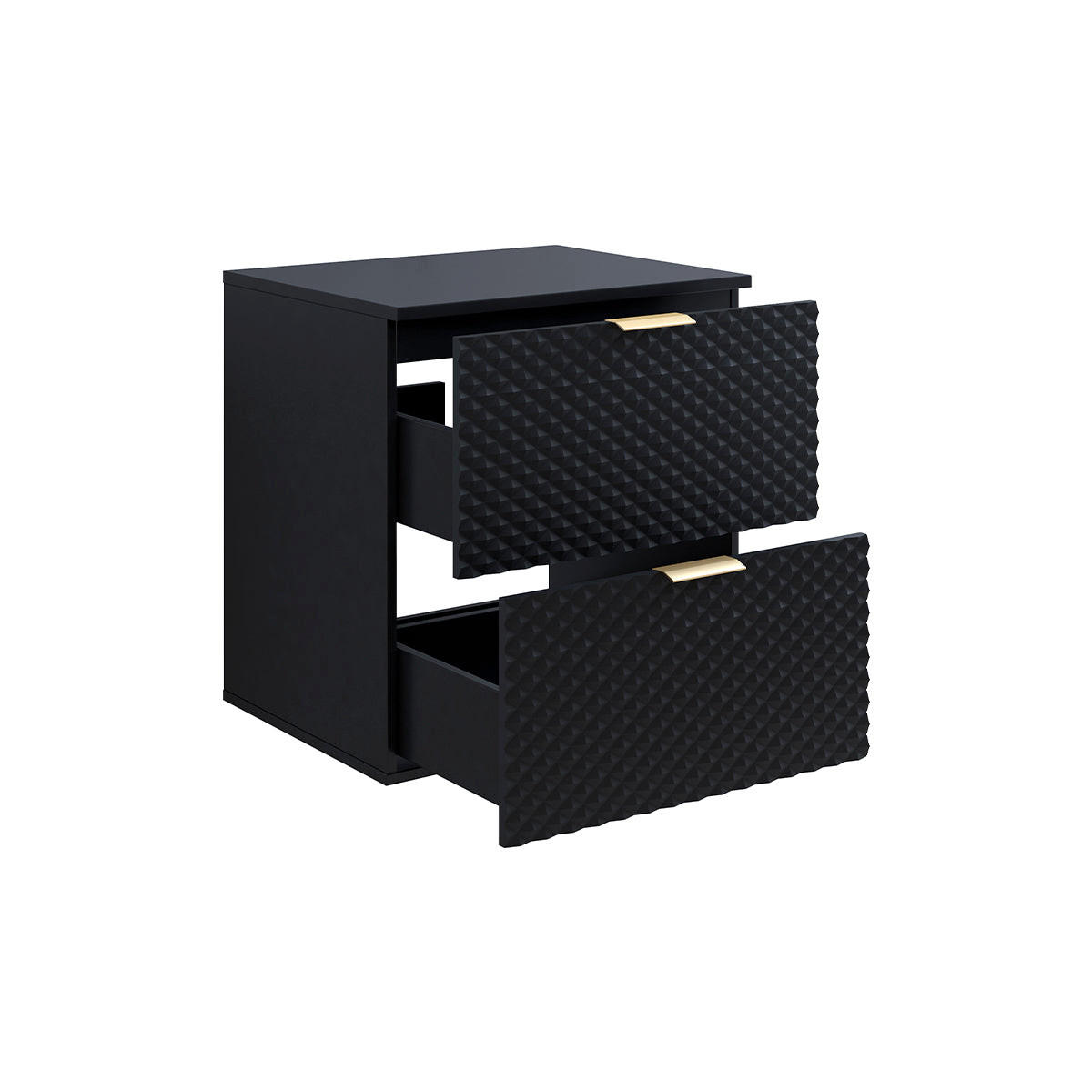WASCHTISCHUNTERSCHRANK 60.4cm Cléa Schwarz - Schwarz, Holzwerkstoff (60.4/62.6/48.5cm) - Petits-meubles