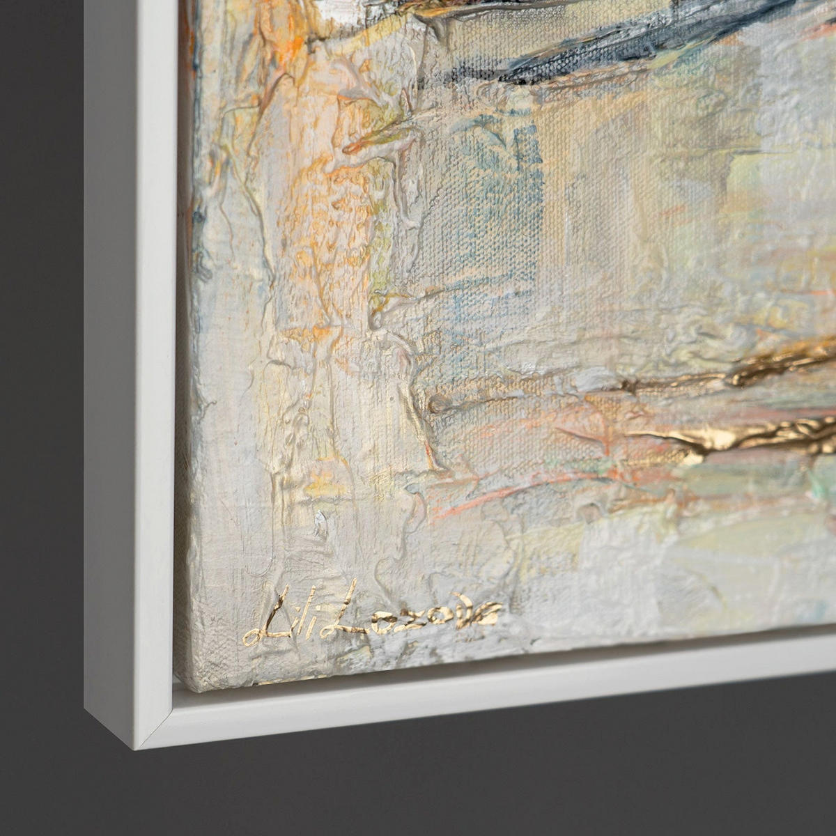 GEMÄLDE Harmonien der Küste Schattenfugenrahmen Weiß 60x40 cm - Weiß, Holz (60/40cm) - YS-art gallery