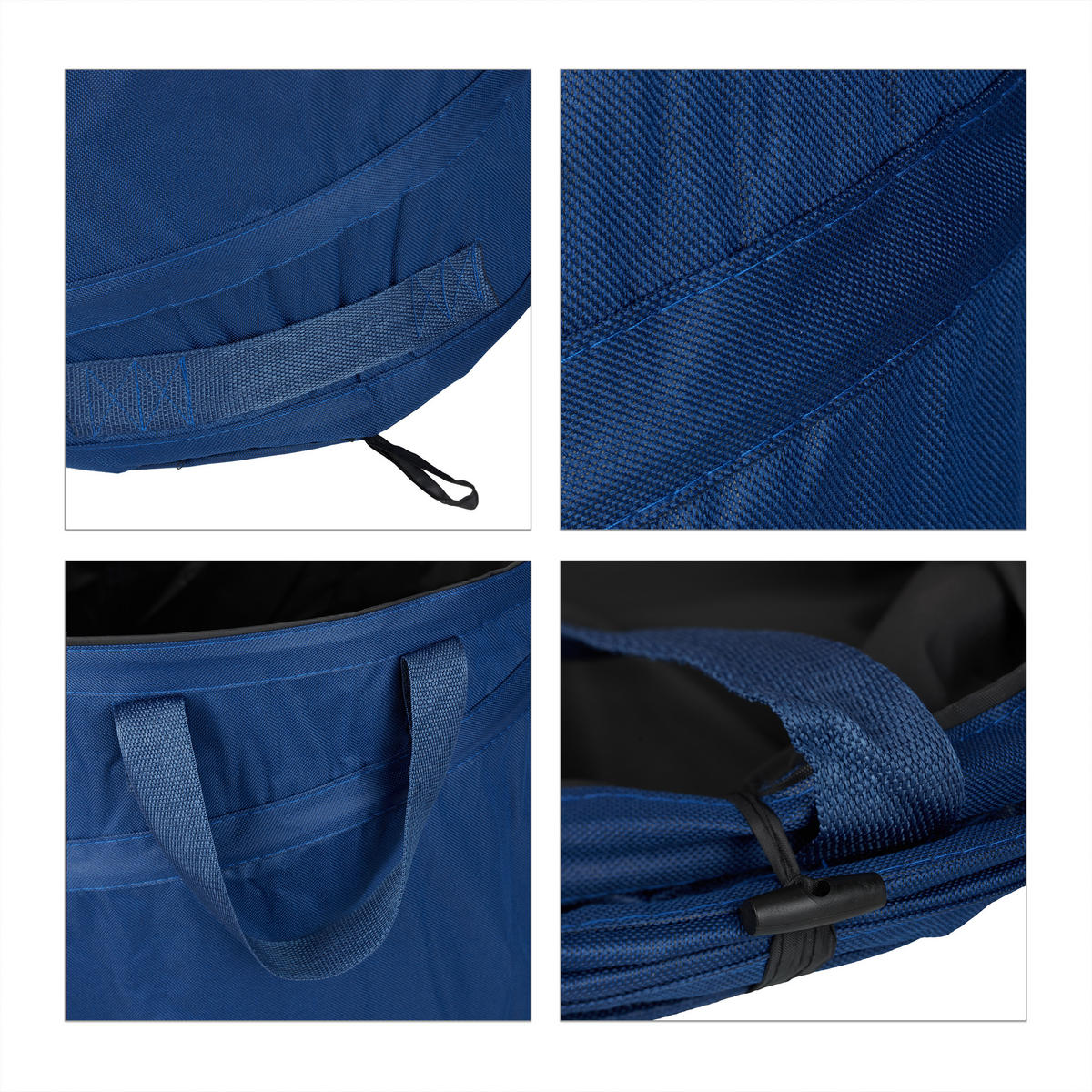 3XLAUBSACK - Blau, Textil (46/47/46cm) - Relaxdays