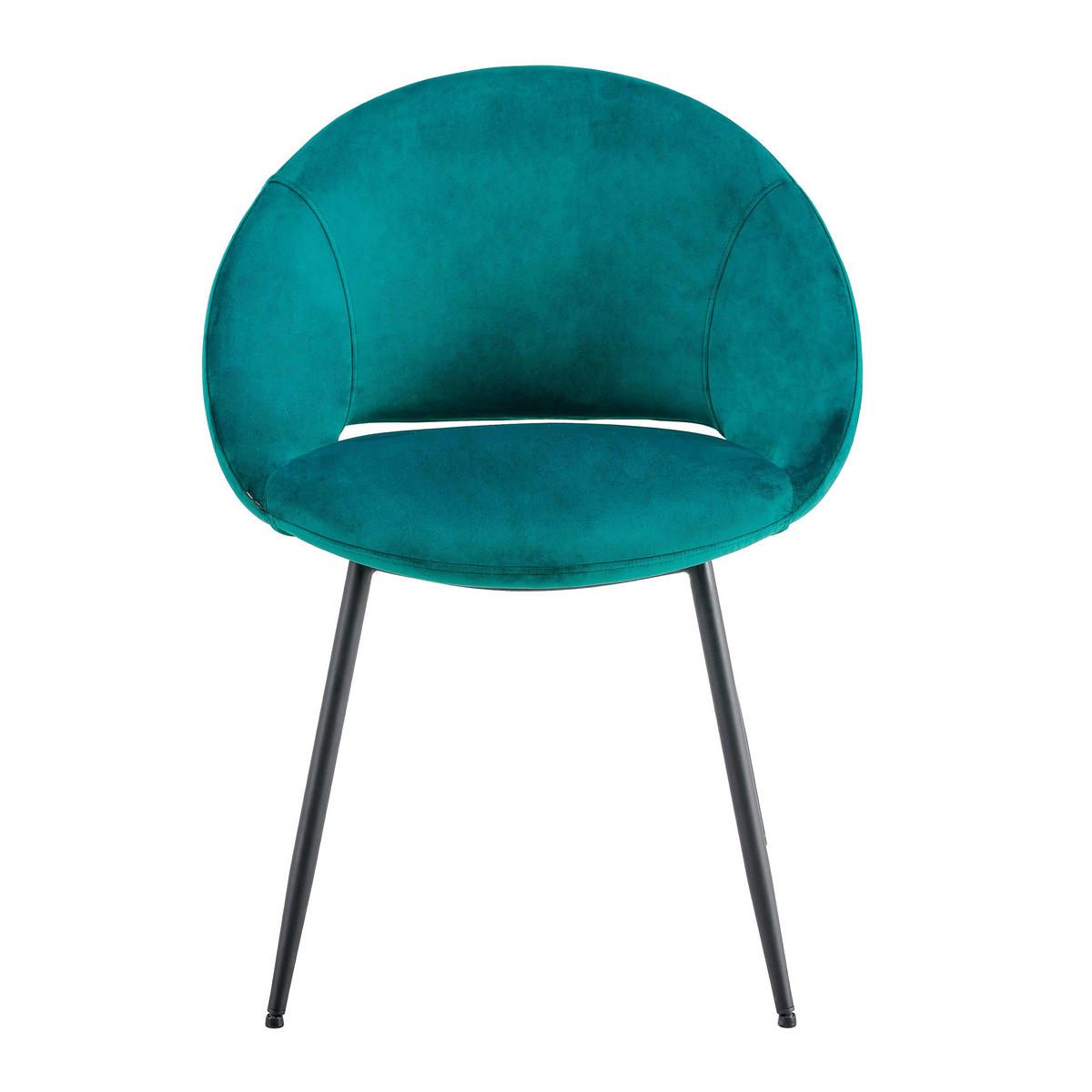 STÜHLE 2-tlg., Blau - Blau, Textil (61/81/60cm) - Oviala