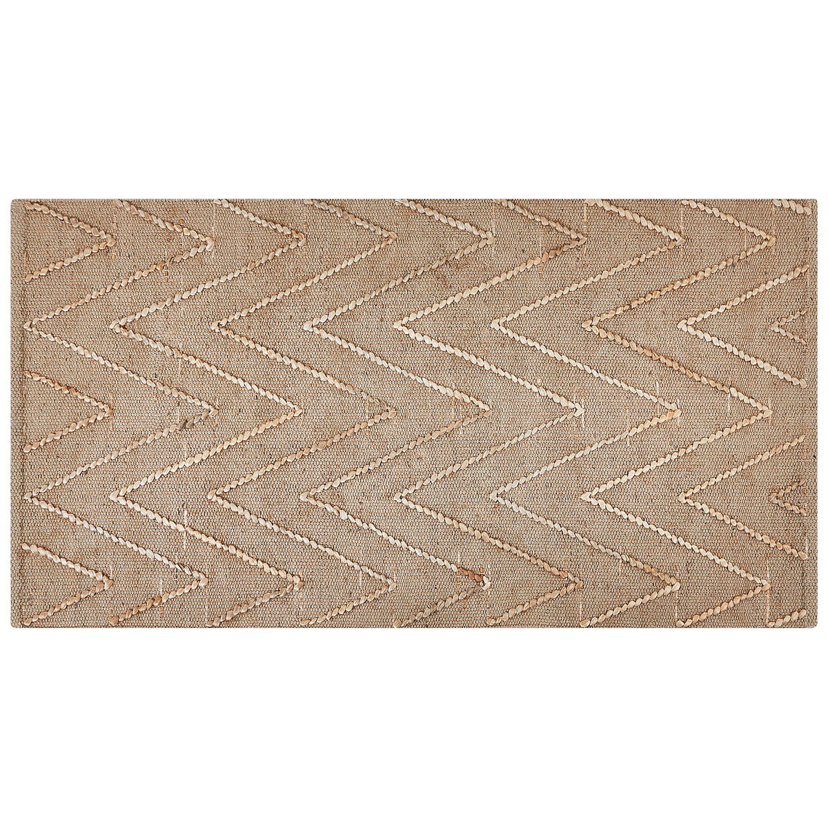 TEPPICH geflochten Daday 150/80 cm - Beige, Naturmaterialien (80/150cm) - Beliani