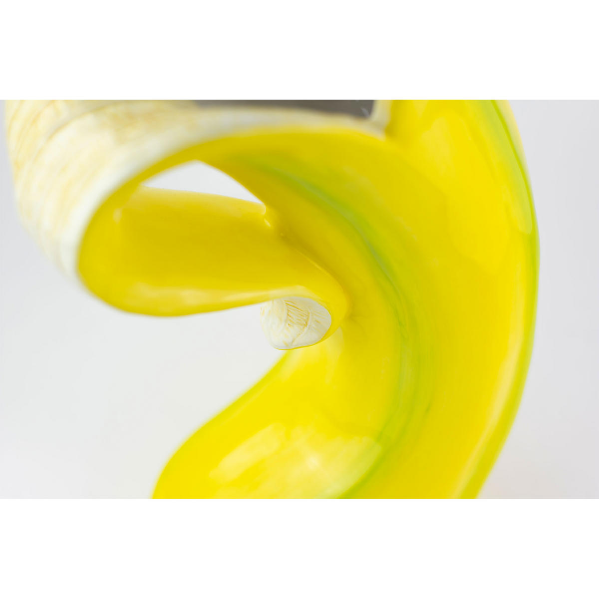 BLUMENVASE Big Banana Romance, Dolomit, Gelb, 18 x 12 x 35 cm - Gelb, Keramik (35cm) - Donkey Products