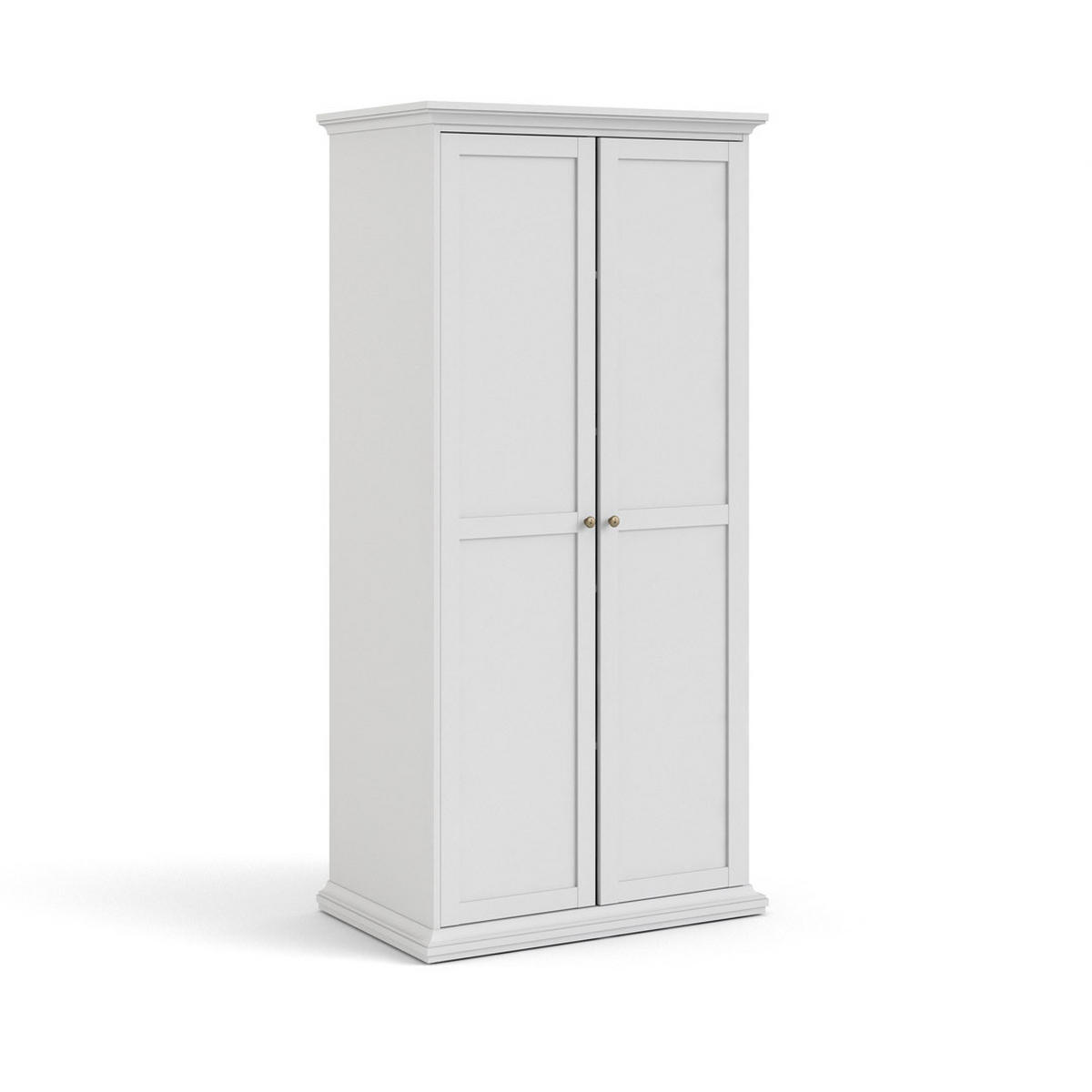 KLEIDERSCHRANK Weiß - Weiß, Holzwerkstoff (97/201/61cm) - ebuy24