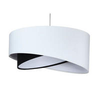 HÄNGELEUCHTE Schwarz 50/23 cm - Schwarz/Weiß, Kunststoff (50/1.3/23cm) - ONZENO