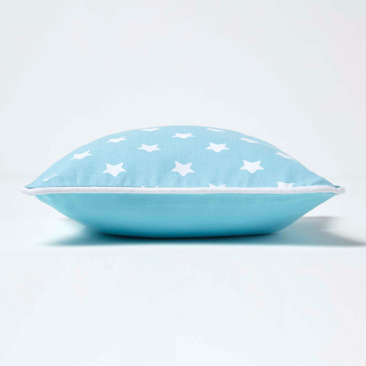 KISSENHÜLLE Sterne 30/30 cm, 100% Baumwolle - Blau, Textil (30/30cm) - Homescapes