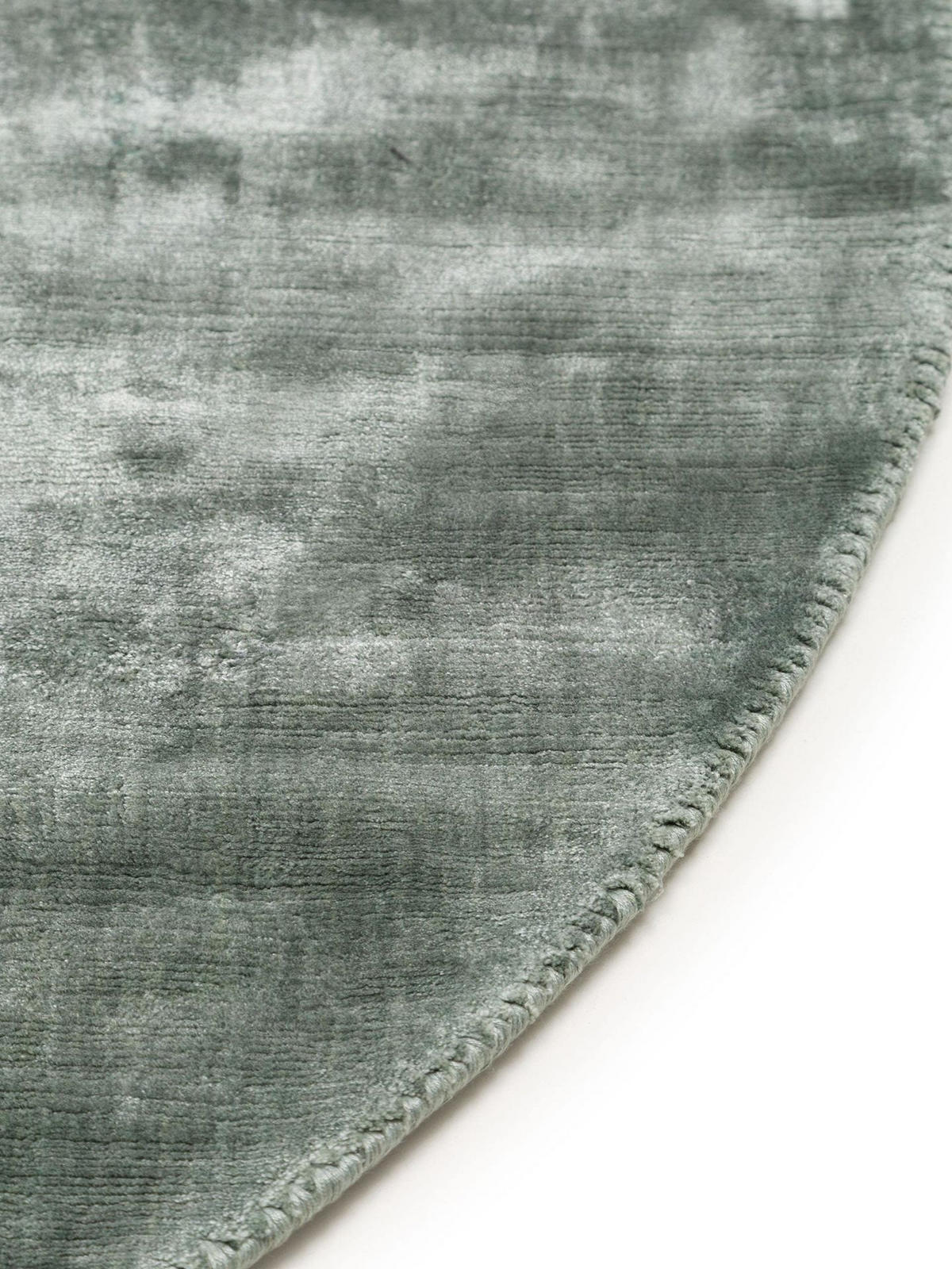 VISKOSETEPPICH OVAL Nela Hellgrün 150x230 cm - Hellgrün, Textil (150/1cm) - KUNSTLOFT