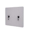 AKKUSTIK-TRENNWAND HxBxT 60x65x2cm doppelwandig Stoff Grau - Grau, Textil (2/65/60cm) - PROREGAL
