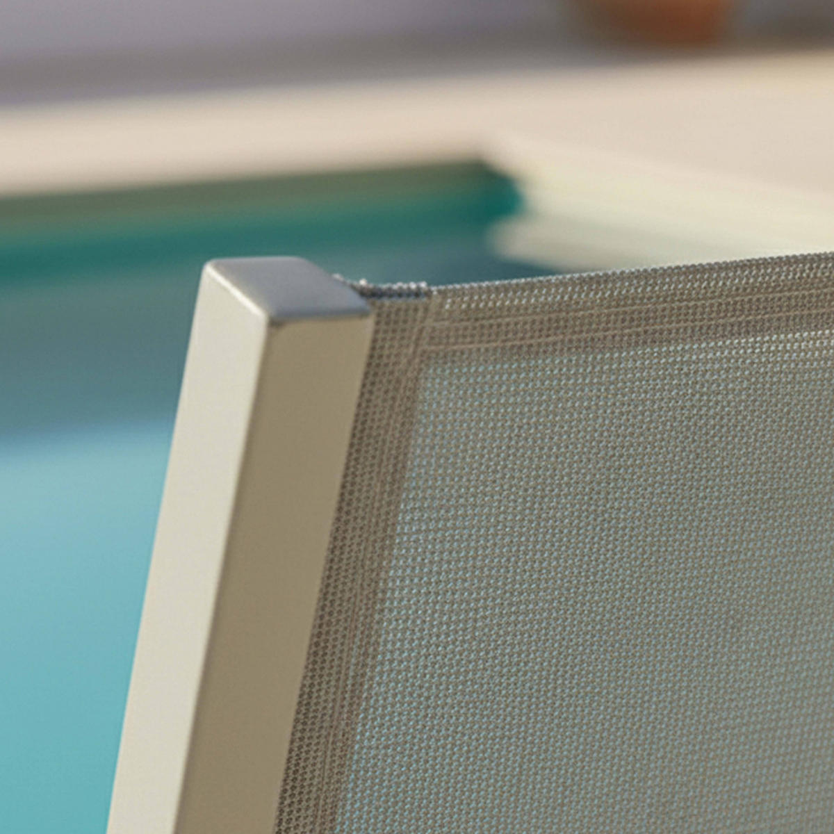 GARTENSTUHL, Beige - Beige, Metall (48/87/60cm) - Oviala