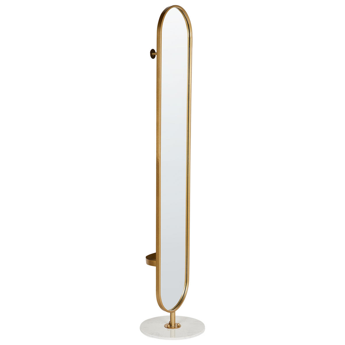 GARDEROBENSTÄNDER MOODY 170 cm Moody - Goldfarben/Weiß, Metall (34/170/34cm) - Beliani