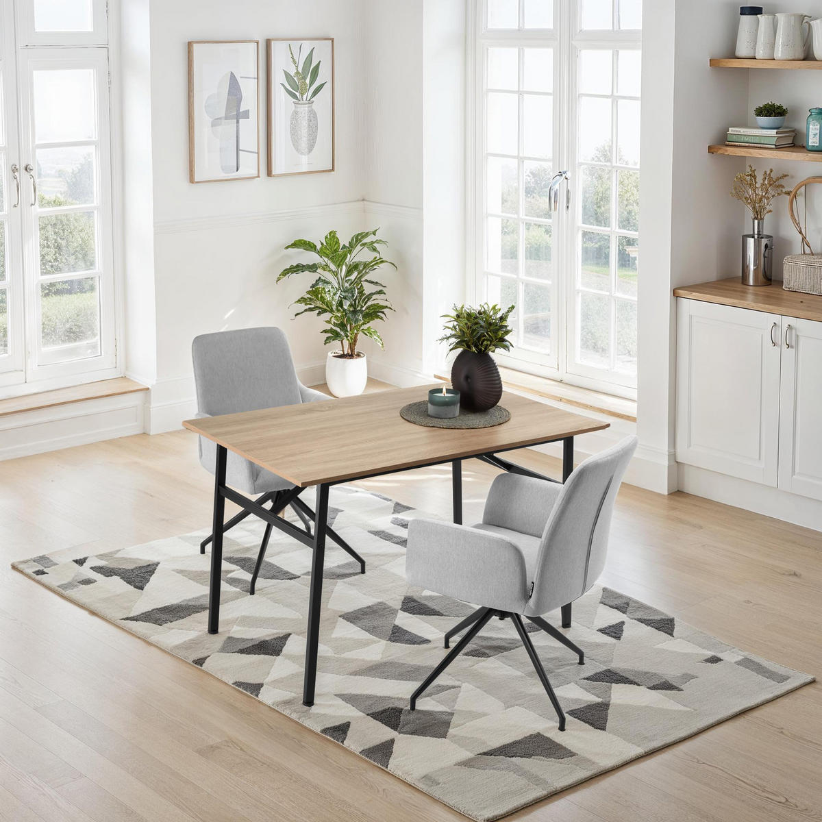ESSTISCH Swansea,120 x 75 x 76 cm,Industrial Holz hell, Eiche Sonoma - Naturfarben, Holz (120/75/76cm) - tectake
