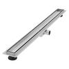 DUSCHRINNE 90cm - Silberfarben, Metall (13.9/7.8/94cm) - LuxeBath