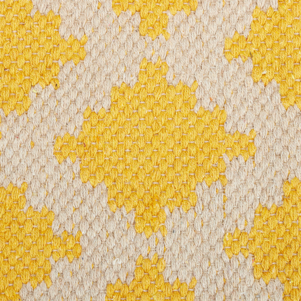 LÄUFER - Gelb/Beige, Textil (70/140cm) - Relaxdays