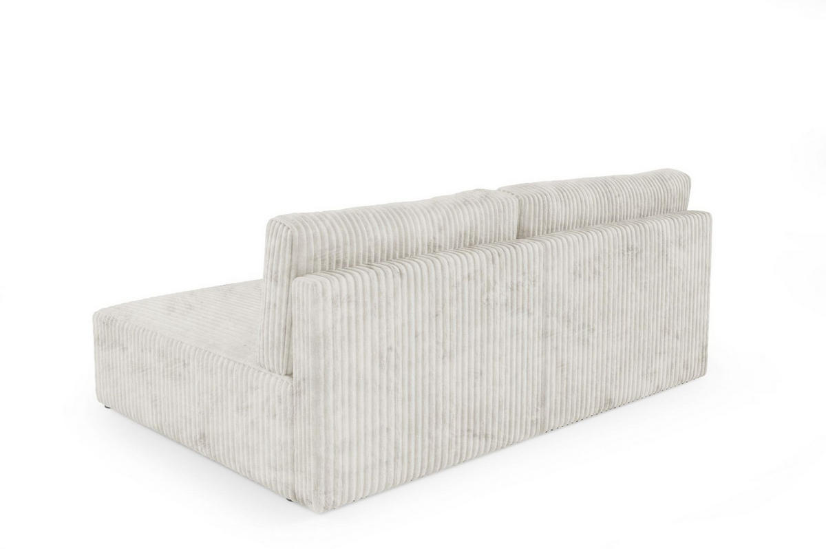 ECKSOFA Natalia Xs - Creme, Holzwerkstoff/Textil (210/149cm) - Fun Möbel