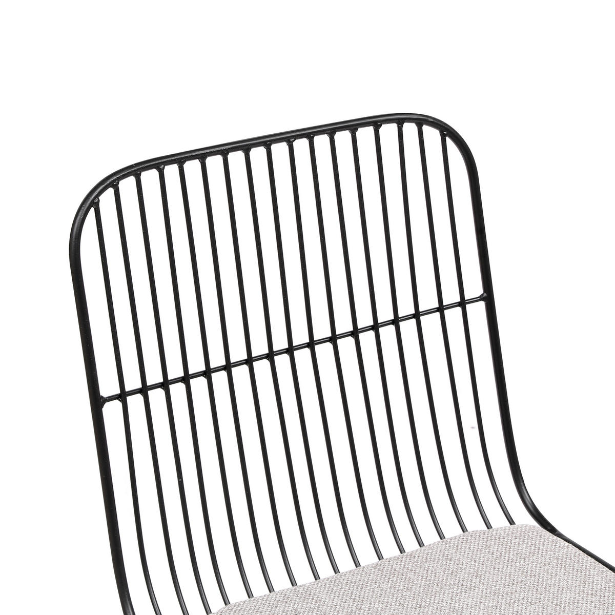 STUHL 2er-Set Metall Grau - Grau, Metall (42.5/83/46.5cm) - Nordlys