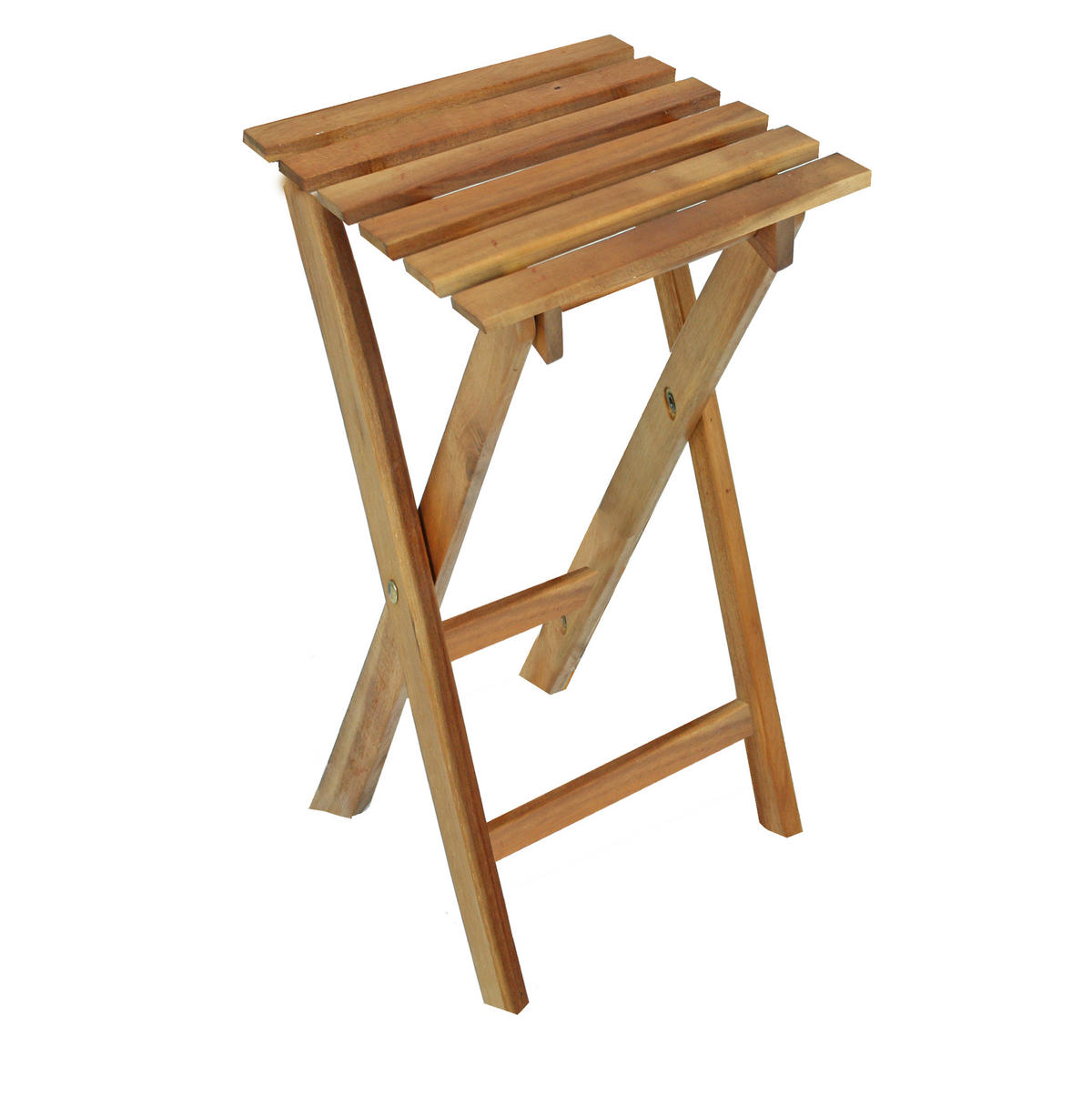 KLAPPTISCH Cairo 2er Set Eukalyptus Natur 62x27x29cm - Hellbraun, Holz (29/27/62cm) - DELUKE