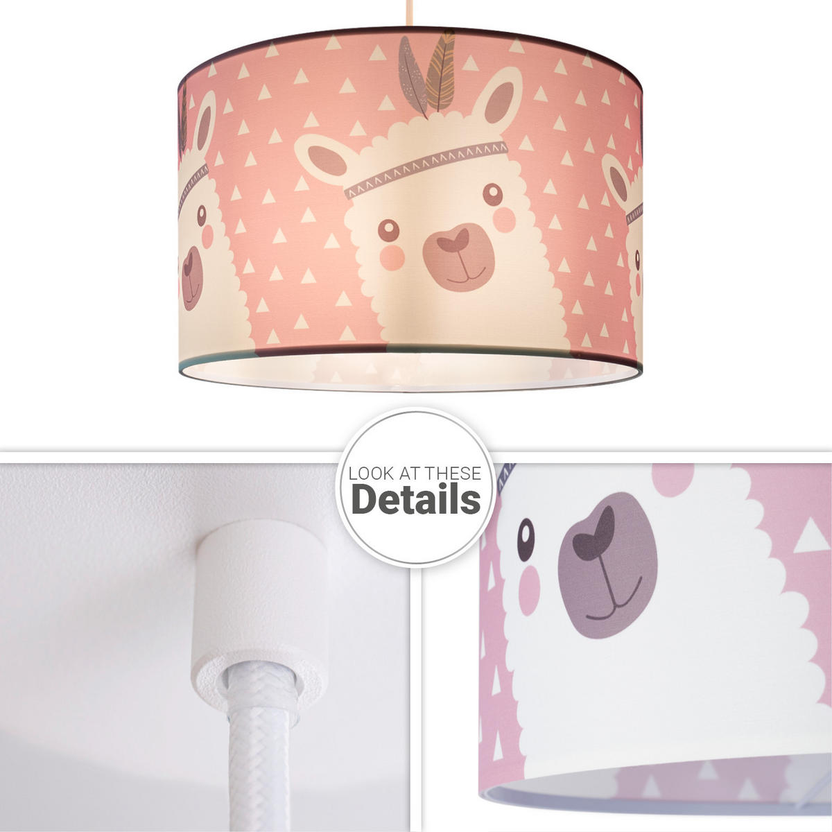 PENDELLEUCHTE Hugo Pd1 Ela 214 - Weiß, Metall (45.5/45.5/27cm) - Paco Home