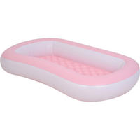PLANSCHBECKEN XXL 163 x 103,5 x 25 cm mit aufblasbarem Boden und 100 L Fassungsvermögen - Rosa, Kunststoff (103/163cm)