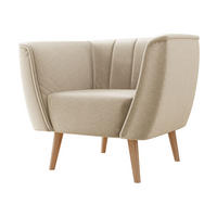 SESSEL Pas 1 - Beige/Naturfarben, Holz/Textil (82/75/74cm) - MIRJAN24
