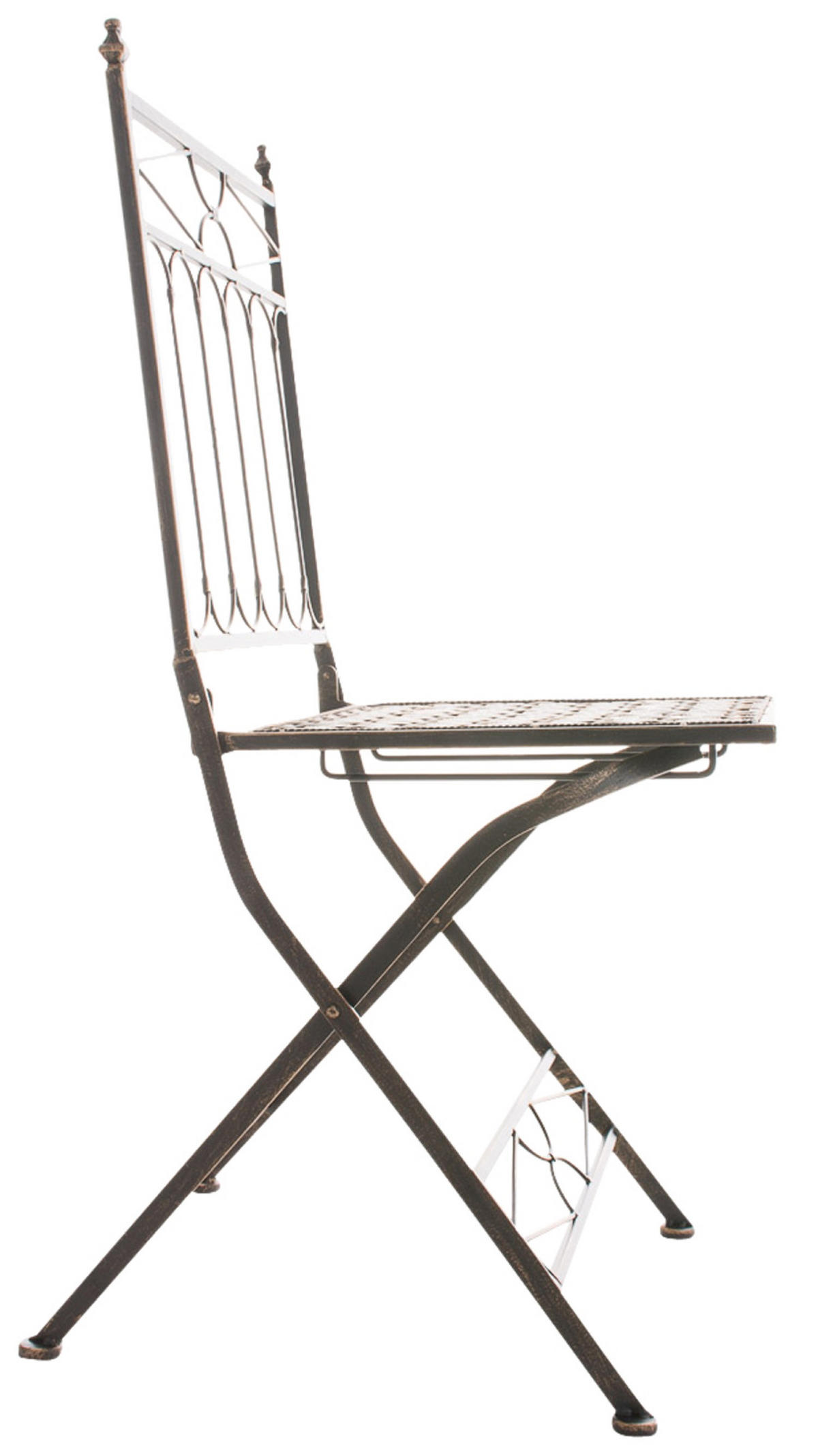 KLAPPSTUHL Asiri - 2er Set - bronze - Braun, Metall (40/43/95cm) - TPFLiving
