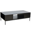 COUCHTISCH, Schwarz - Schwarz, Holz (60/39/120cm) - Oviala