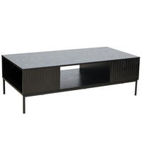 COUCHTISCH, Schwarz - Schwarz, Holz (60/39/120cm) - Oviala