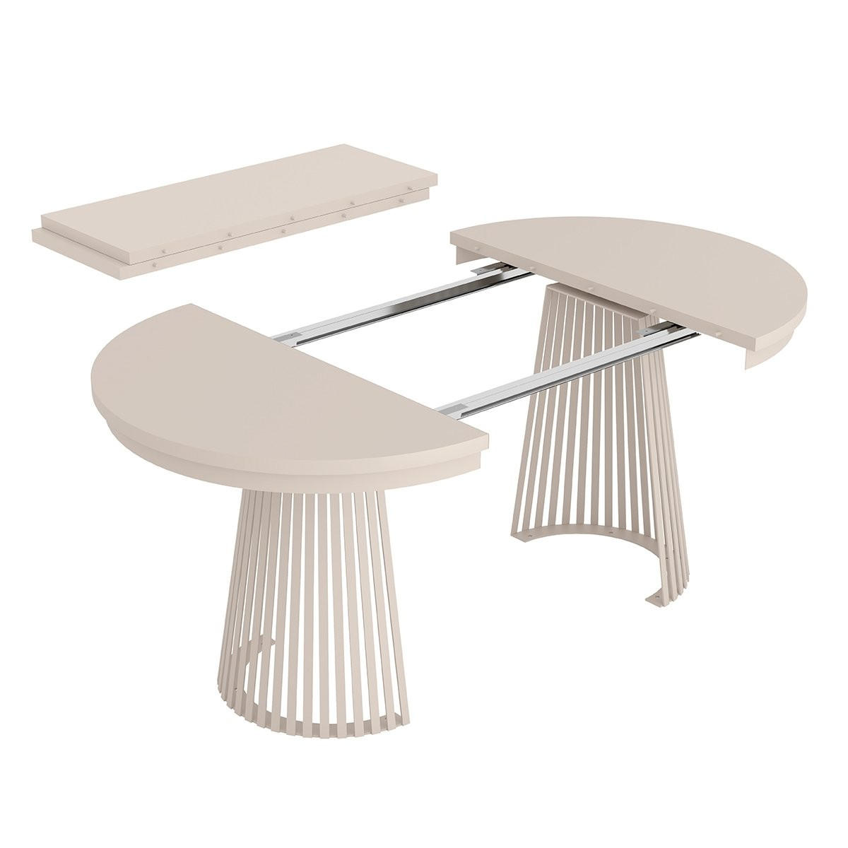 ESSTISCH TRAVIS Ausziehbar 100 - 180 / 100 x 76,6 cm - Kaschmir, Holz (100/100/76.6cm) - MASSENO