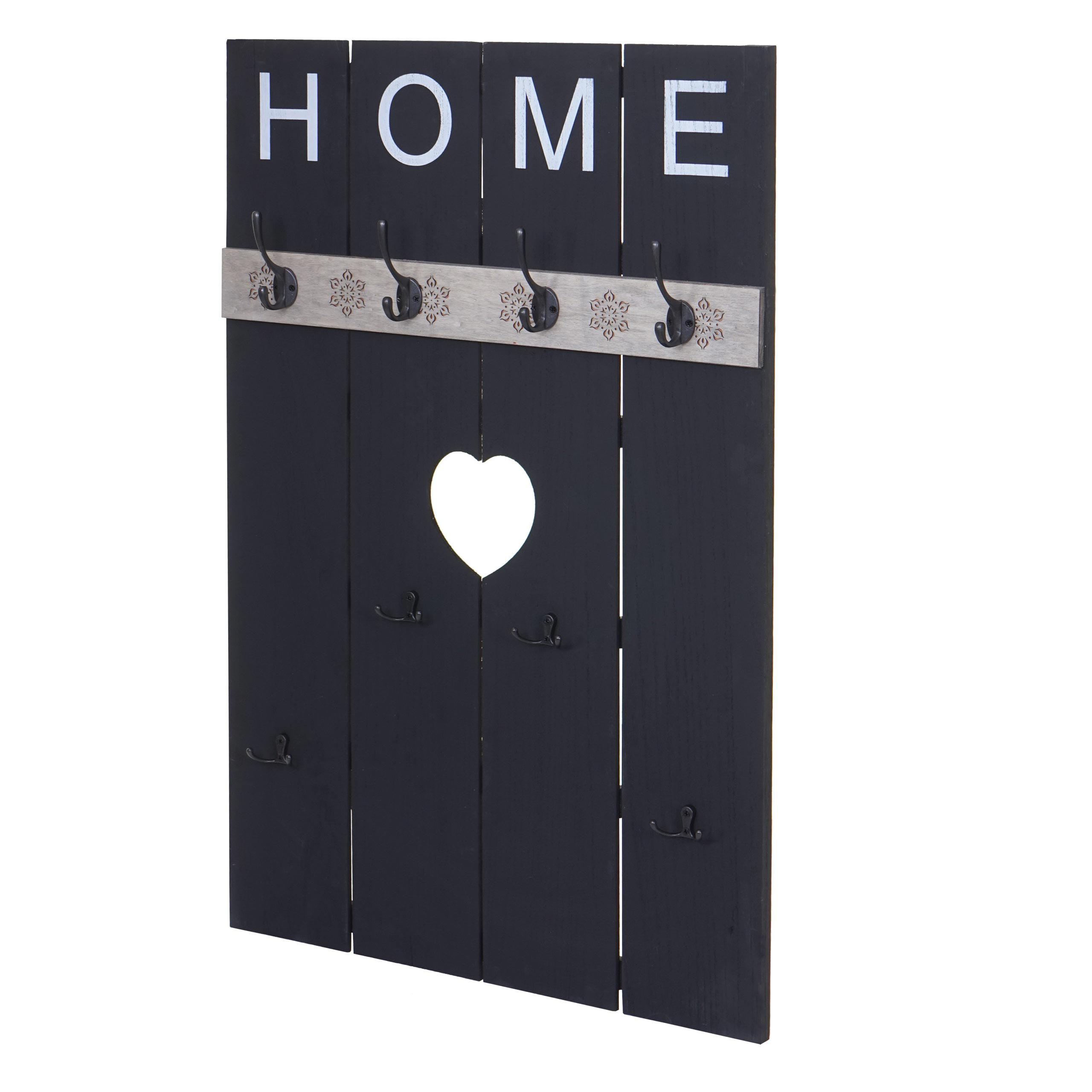 WANDGARDEROBE HOME SHABBY-LOOK Grau - Grau, Holz (60/91/8cm) - MCW