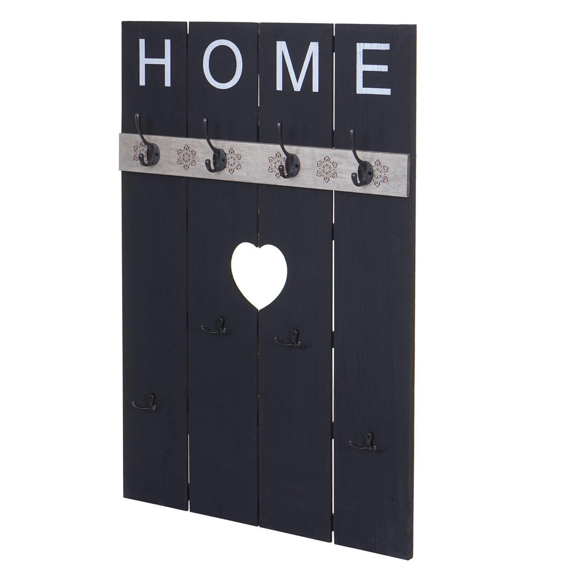WANDGARDEROBE HOME SHABBY-LOOK Grau - Grau, Holz (60/91/8cm) - MCW