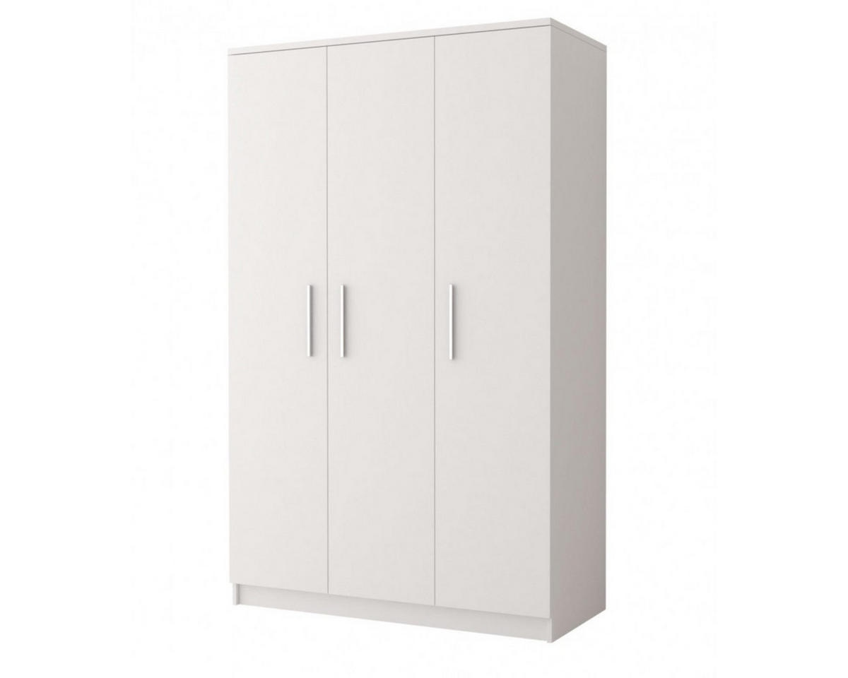 KINDERKLEIDERSCHRANK OLMO 19 120/50/192 Weiß - Weiß, Holzwerkstoff (120/192/50cm) - Deine Möbel 24