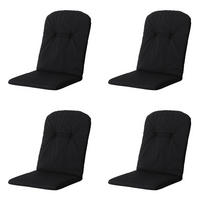 GARTENSTUHLKISSEN Panama 96/45 cm 4er-Set - Schwarz, Textil (45/5/96cm) - Madison