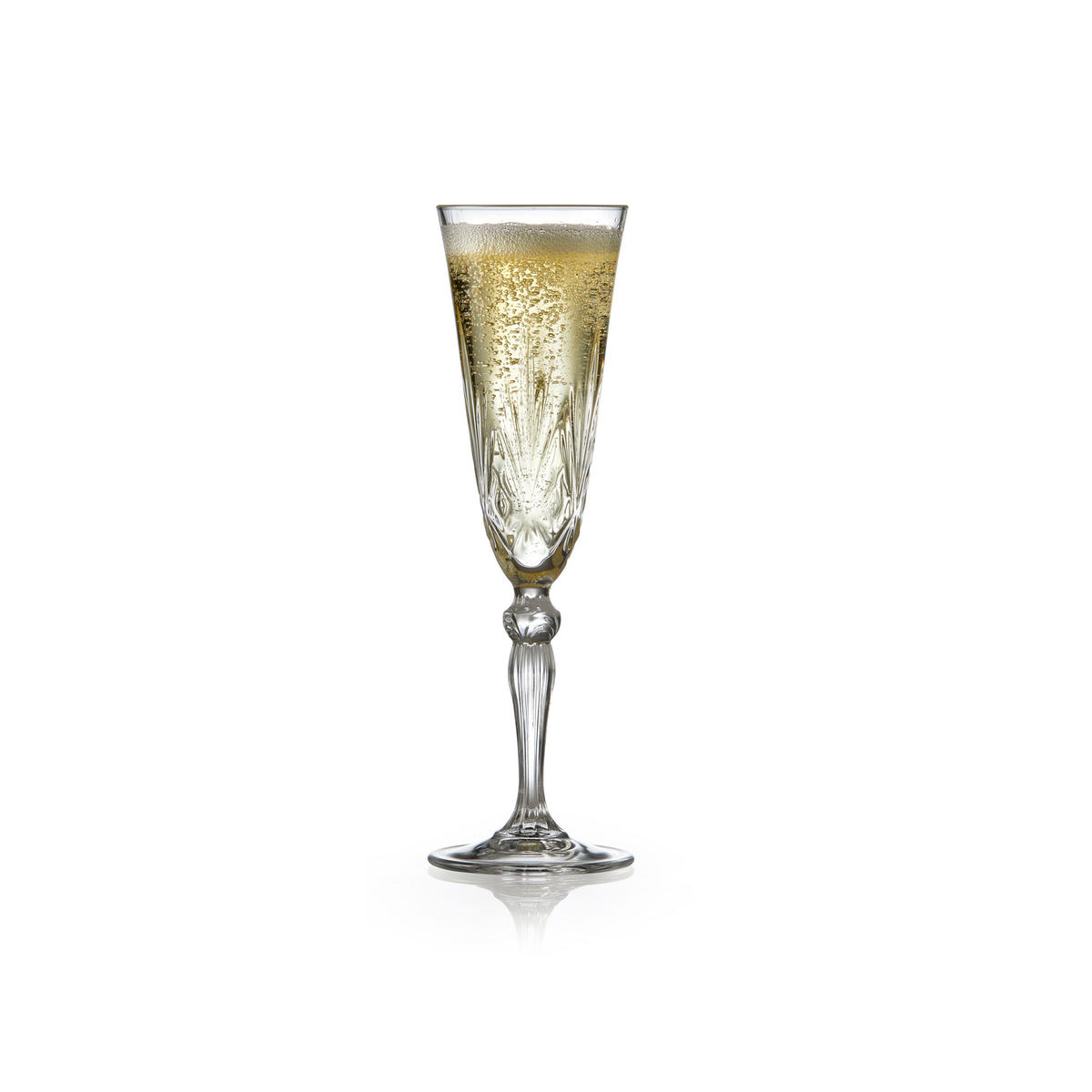 CHAMPAGNERGLAS Melodia 4er Set, Kristallglas, Klar, 160 ml - Transparent, Glas (0.16L) - Lyngby Glas