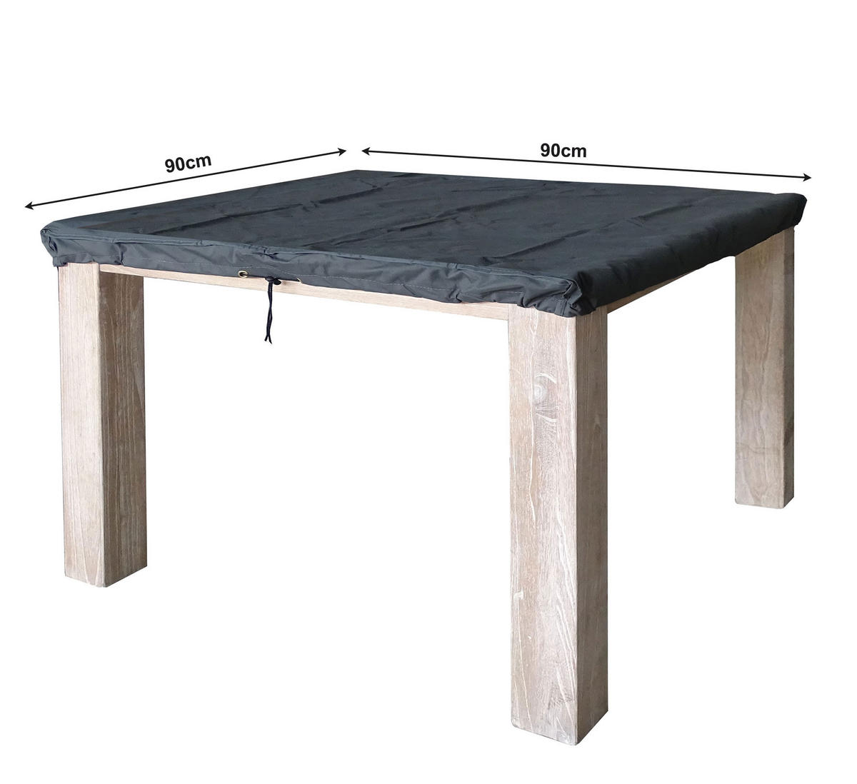 ABDECKUNG für Tische bis 90x90cm - Grau, Textil (90/7/90cm) - QUICK STAR